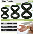 thumbnail image 3 of RDX Anti Slip Men Cotton Green Weight Lifting Straps, 3 of 8