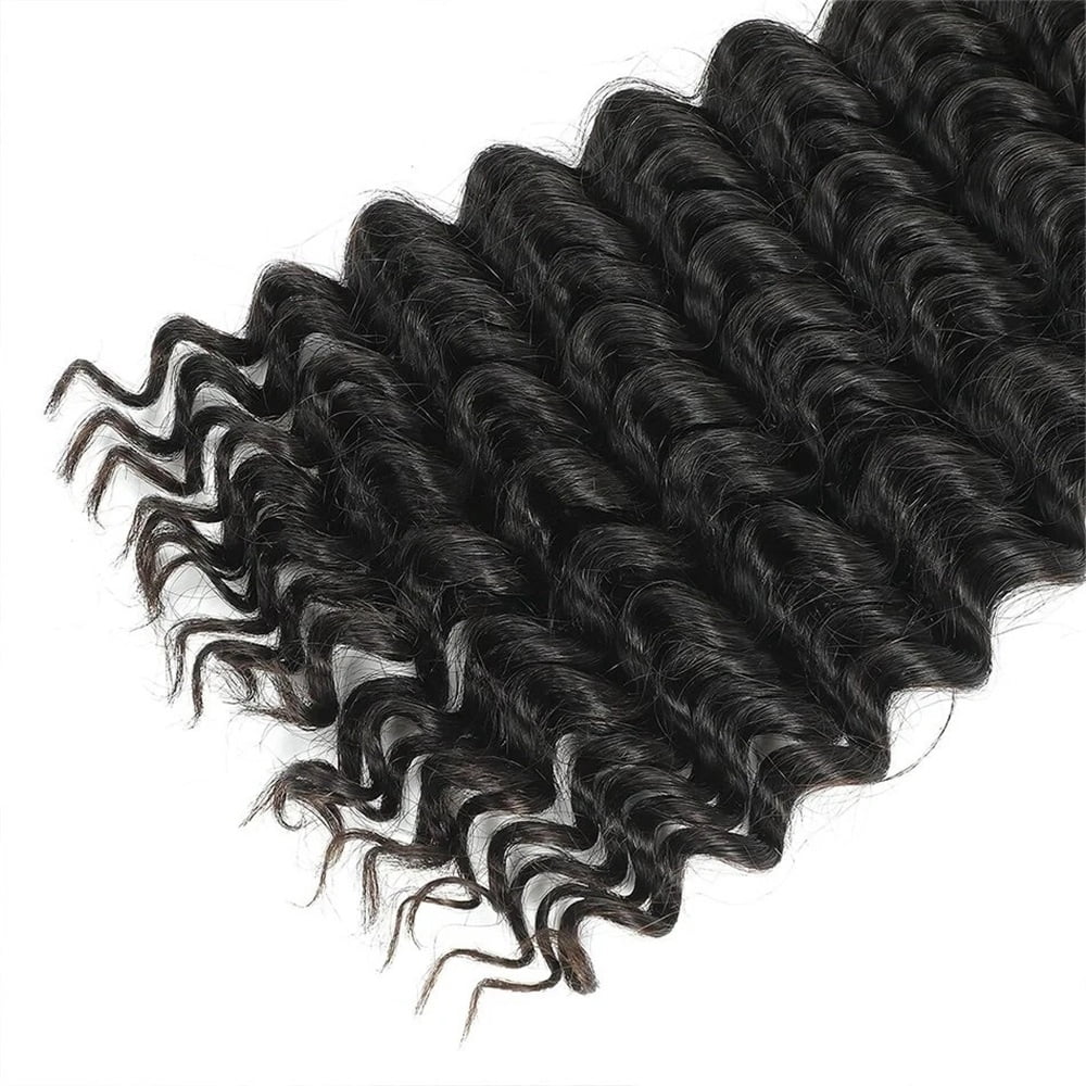Deep Wave Braiding Hair 16-26 Inch Curly Bulk Human Hair Bundles for Boho Braids No Weft