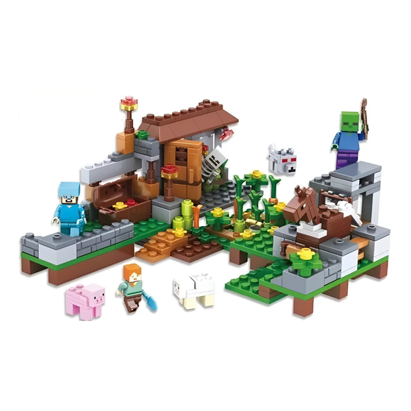 Set de construcción Minecraft Juego Minecraft 223 piezas Xtellar multicolor