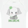 thumbnail image 4 of Inktastic Oma Loves Me Cute Baby Elephant Boys or Girls Baby Bodysuit, 4 of 5