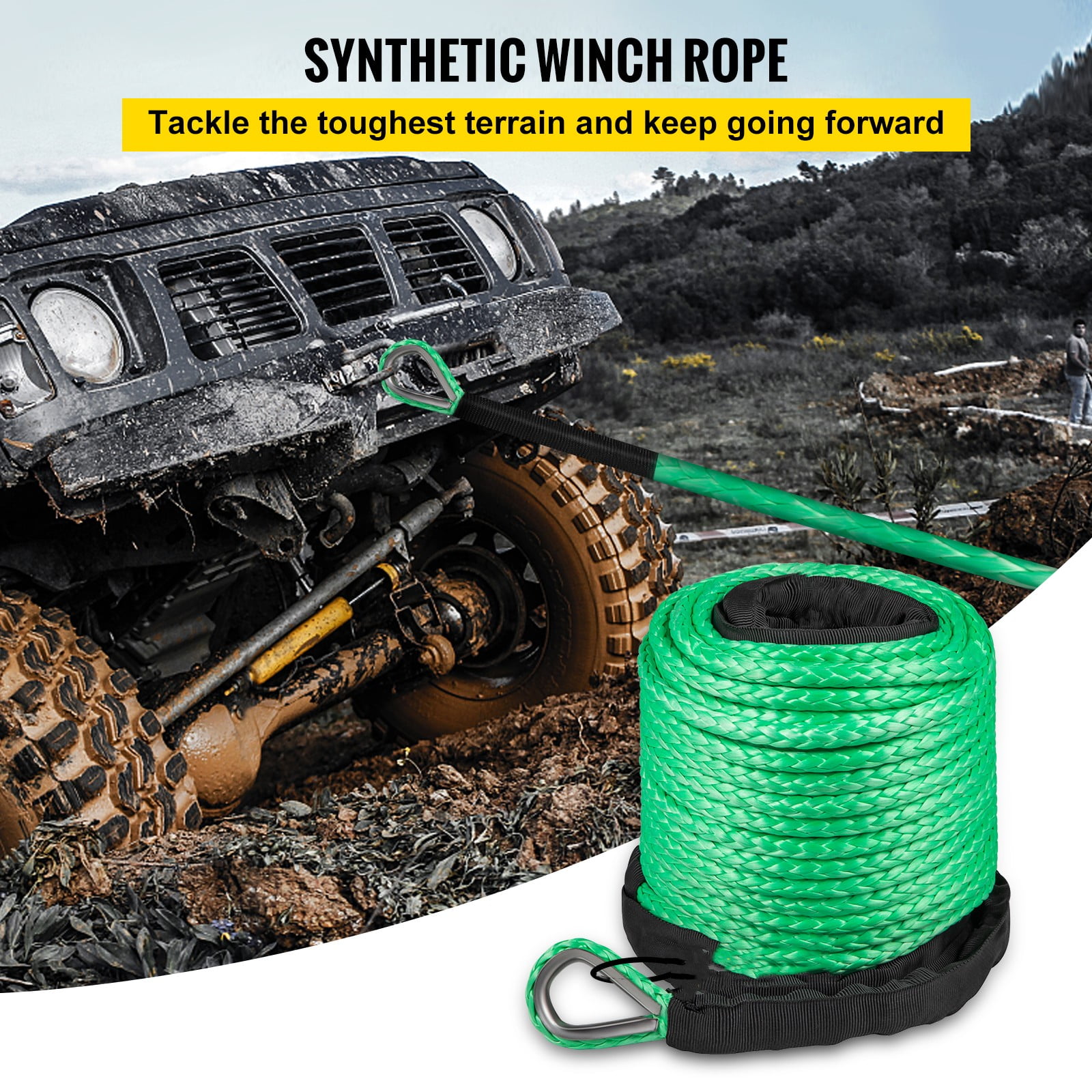 Amazon.com: VGVGV Synthetic Winch Rope, Synthetic Winch Rope
