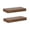 Rustic Brown, variant on Kate and Laurel Havlock Wood Shelf Set, Black 2 Piece 24 inch