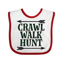 Inktastic Bow Hunting Crawl Walk Hunt Boys or Girls Baby Bib
