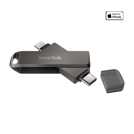 SanDisk 256GB iXpand Flash Drive Luxe, for iPhone and iPad - SDIX70N-256G-GG6NE