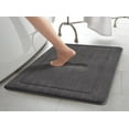 thumbnail image 2 of Oliver Brown Solid Print Traditional Bath Rugs, Gray, 17" x 24", 2 of 8