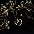 thumbnail image 4 of Rosec Jewels Lab Grown Diamond Heart and Infinity Necklace for Valentines Day, with Chain - EF-VS Quality Certified, 14K Yellow Gold, 4 of 8