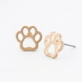 thumbnail image 4 of Howard's Stud Bud Paw Print Gold Stud Earrings for Women, 4 of 4