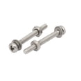 thumbnail image 2 of M2.5x25mm 304 Stainless Steel  Pan Head Bolt Screw Nut w Washer 28 Sets, 2 of 5