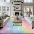 thumbnail image 3 of Non-Slip Rug Pad Rugs Fantasy Rainbow Gradient Color Rectangle Area Rugs 5x7Ft Soft Carpet Pads for Living Room Kids Room, Abstract Colorful Starry Sky, 3 of 9
