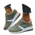 thumbnail image 3 of AUDeals Women's Wedge Sneakers Lace Up Platform Shoes Lightweight Non Slip Fashion Walking Casual Shoes, 3 of 9