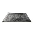 thumbnail image 2 of Ahgly Company Machine Washable Indoor Round Oriental Gray Industrial Area Rugs, 5' Round, 2 of 4