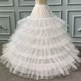 thumbnail image 5 of Crinoline Underskirt Petticoat Floor Length for Women Girls Hoop Skirt Plus Size, 5 of 19