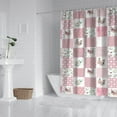 thumbnail image 2 of Pioneer Flower Floral Print Pattern Shower Curtain 72"x84" ,Bathroom Decorative Shower Curtains Set with 12 Hooks,Modern Waterproof Washable Shower Curtain, 2 of 6