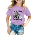 thumbnail image 4 of Chemises pour Filles Imprimé Manches Courtes Chemise pour Filles Col Rond Tenue d'Été pour Tout-Petits Filles 6-7 Ans Mode Filles, 4 of 4
