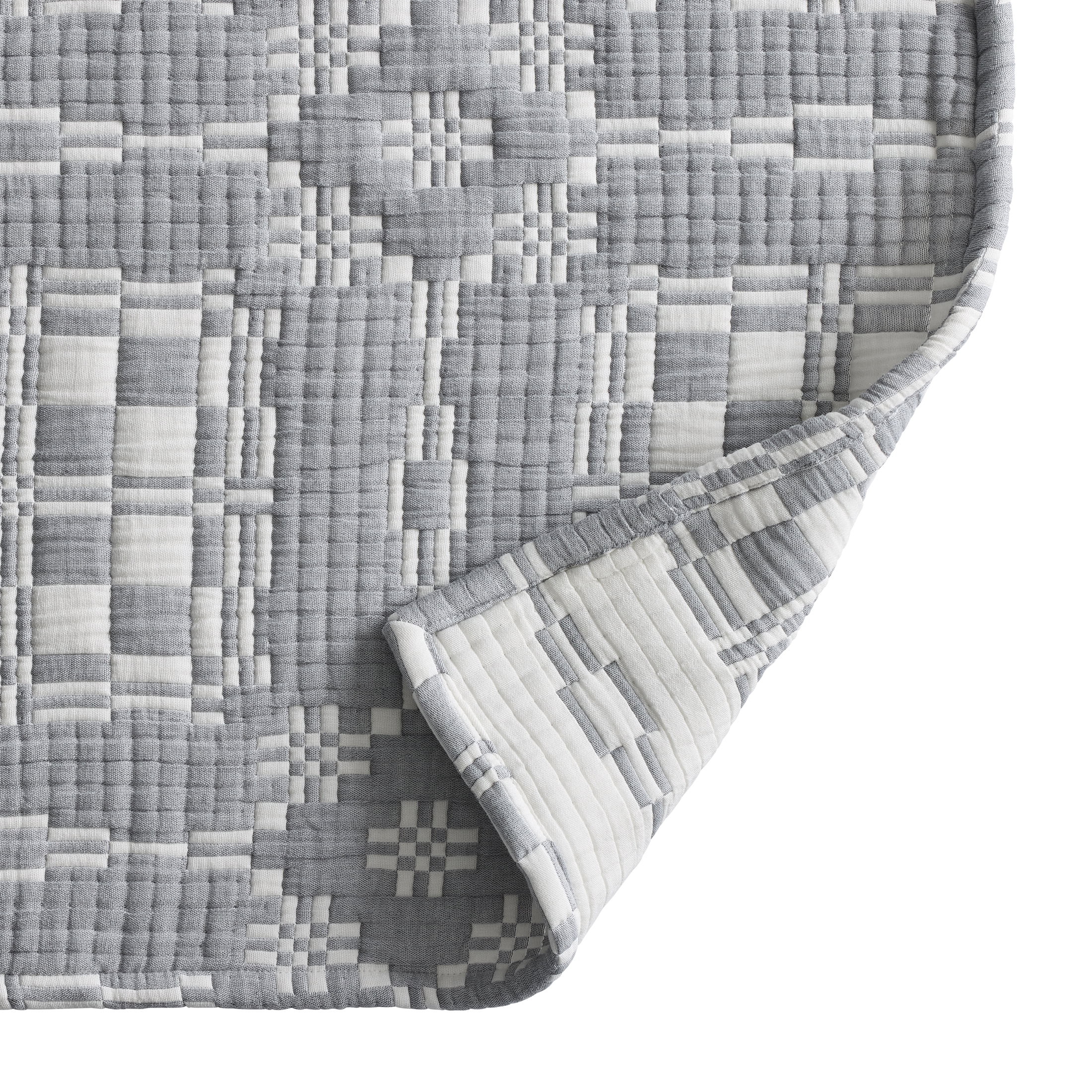 Better Homes & Gardens Grey Flannel Woven Gauze Jacquard Throw, 50 in x 72 in