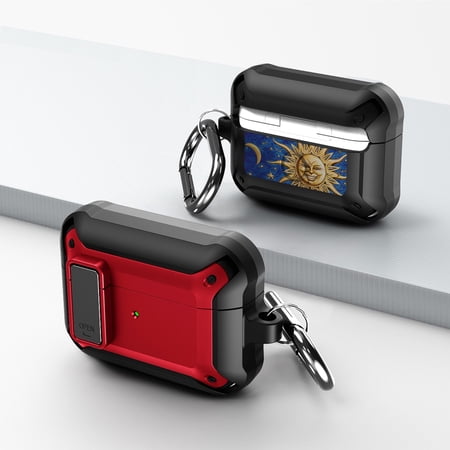Duo Shield Secure Lock Designed For Airpods Pro With Hook  Red/Black price history on PriceWatchPro