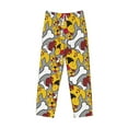 thumbnail image 6 of Uemuo Cute Dog Pattern Men's Wide Leg Palazzo Lounge Pants with Pockets Light Weight Loose Comfy Casual Pajama Pants-Small, 6 of 9