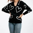 thumbnail image 2 of Pisexur Veste pour Femmes, Cardigans à devant Ouvert, Trenchs, Vestes d'Automne, Cardigan Décontracté pour Femmes à Imprimé Léopard, Col en V, Tricoté, à Boutons, à Manches Longues, Chandail, Haut, Manteau, Haut, 2 of 6