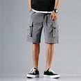 thumbnail image 1 of Pantalones cortos militares de verano para hombre, Shorts tácticos de varios bolsillos, informales, holgados, para correr, 1 of 4