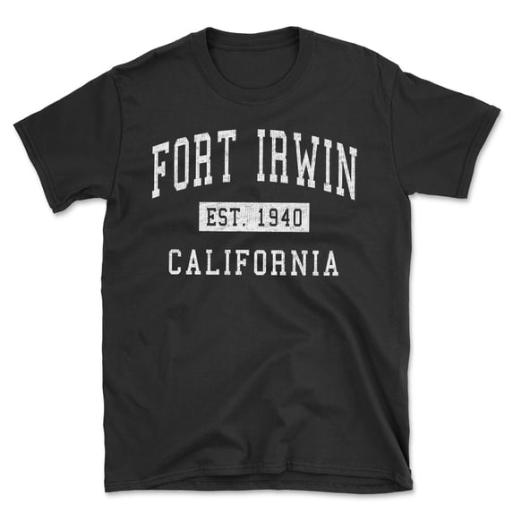 Fort Irwin California Classic Established Men's Cotton T-Shirt