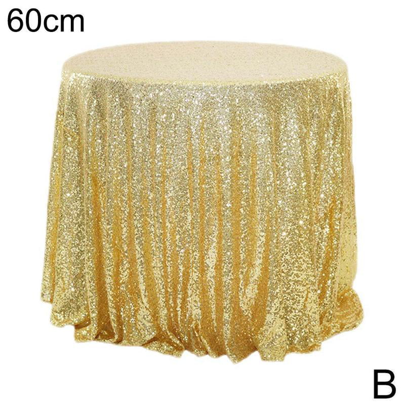 60*60cm Sequin Tablecloth Glitter Table Cloth Wedding Party Home Decor Supplies 