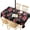 White-225, variant on Outdoor Waterproof Tablecloth with Umbrella Hole and Zipper,Pioneer Dark Red Roses Bouquet Beautifu Rectangle Reusable Durable Decor Table Cover for Party Picnic Patio 60×120 Inch