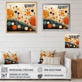 thumbnail image 4 of Designart "Orange Mid Century Organic euphony III" Mid-century Floater Framed Canvas Print, 4 of 7
