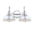 thumbnail image 5 of JONATHAN Y Frisco 17.25" 2-Light Farmhouse Industrial Iron LED Vanity, Chrome, 5 of 7