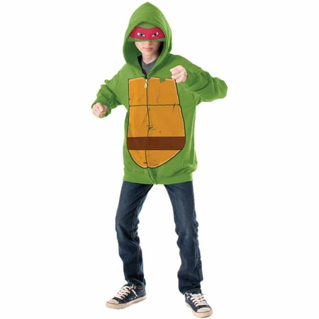 Rubie's Teenage Mutant Ninja Turtles Raphael Hoodie Halloween Fancy-Dress Costume for Child, Little Boys M