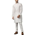 thumbnail image 1 of INCERUN Men's Muslim Tops Robes Long Sleeve Kaftan Top Button Down Robe Shirts, 1 of 9