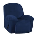 thumbnail image 3 of Housse de Fauteuil Inclinable 1 Pce, Protège-Canapé, Housse Élastique pour Sofa, Bleu Foncé, 3 of 8