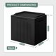thumbnail image 2 of GUNJI 30 Gallon Small Deck Box Outdoor Waterproof Resin Storage Box Lockable Storage Container Outside Package Delivery Box (Black), 2 of 5