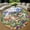 Italian Villa, variant on Round Area Rug, Dragonfly4 Nature Pattern Non-Slip Floor Mat, Soft Washable Carpet for Living Room Bedroom Decor 31 Inch