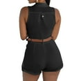 thumbnail image 3 of Stephy New Foreign Trade Women's Sexy Sleeveless Jumpsuit From Europe and America, Black, XXL, 3 of 6