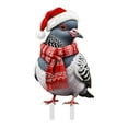thumbnail image 1 of Navidad: Gallina, Erizo Y Conejo Adorables. Tarjeta Acrílica Con Impresión Plana En 2D. Estaca Para Insertar En El Suelo. Decoración Navideña Colorida Para Jardín. Adecuada Para El Jardín En Navidad, 1 of 4
