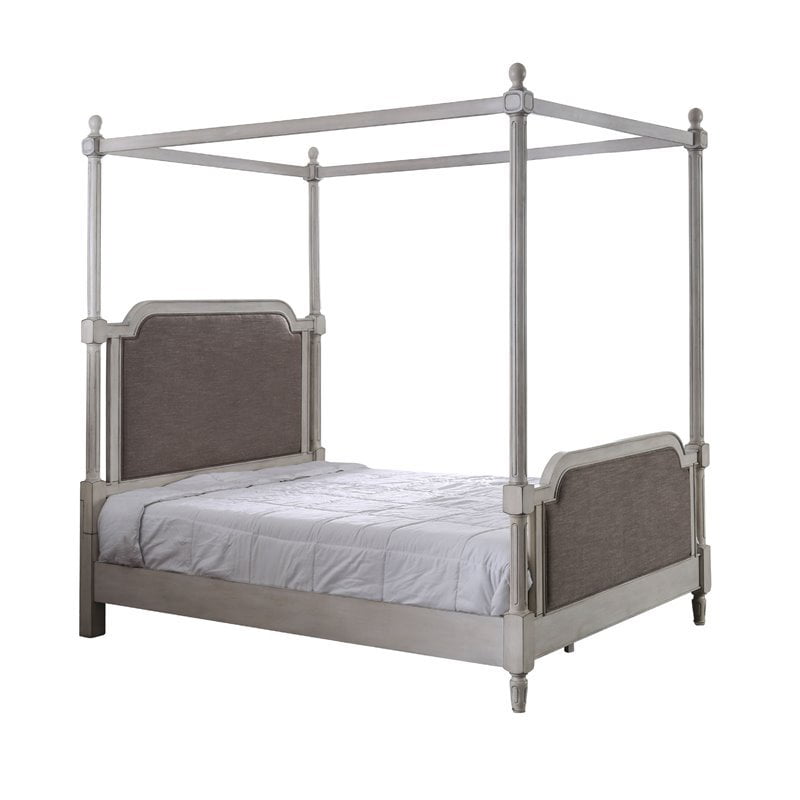 America Holley Wood Canopy Queen Bed, Antique Twin Canopy Bed