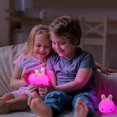 thumbnail image 3 of Night Light Night Light for Kids, Cute Rabbit Lamp, 7 Colors Night Light for Nursery, Kawaii Cute Teen Girl Room Decor, Toddler Nursery Battery Baby N, 3 of 4