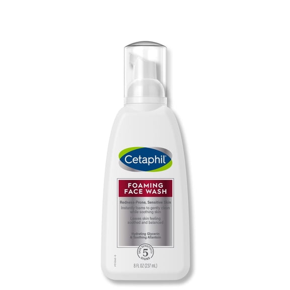 Cetaphil Redness Relieving Foaming Face Wash for Sensitive Skin, 8 Fl Oz, Gentle Cleansing & Soothing, Packaging May Vary