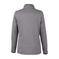 thumbnail image 5 of CORE365 CE73W Women's Venture Heathered Stripe Quarter-Zip Pullover-BLACK/ WHITE-L, 5 of 6