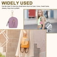 thumbnail image 6 of Uxcell Mini Backpack Keychain for Women, PU Leather Cute Cosmetic Bag Coin Purse Creative Keychains with Tassel for Makeup Key Card Beige, 6 of 7