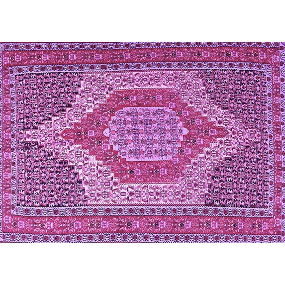 Ahgly Company Indoor Rectangle Persian Purple Traditional Area Rugs, 2' x 3'