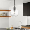 thumbnail image 3 of 48972-91 Livex Lighting Downtown - 1 Light Sphere Pendant In Industrial Style-16.25 Inches Tall and 8 Inches Wide-Brushed Nickel Finish, 3 of 9