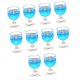 thumbnail image 5 of Copas de vino en miniatura para casa de muñecas, vasos de agua con escena de vida, vasos para beber, decoración, accesorios en miniatura de cocina, 10 Azul, 5 of 10