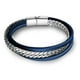 thumbnail image 1 of Minnieouse de cuero hecha a mano de 3 capas, brazalete con hebilla de piedra imán, muñequera de cuerda larga, cadena de mano para banquete de Ropa, zapatos y accesorios Miscelánea Azul Minnieouse AP017836-01, 1 of 6