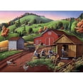 thumbnail image 4 of Ceaco - Walt Curlee - Corn Shuckers - 550 Piece Interlocking Jigsaw Puzzle, 4 of 5