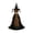 B, variant on XINGXIANG- 59in Tall Faceless Witch Standing Figurine, Wrinkle Resistant Black Fabric Witch Statue, Indoor Outdoor Gothic Holiday Scene Display Prop (A)