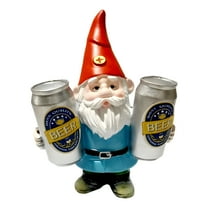 ICERUN Garden Gnomes,Resin Little Dwarf Holding Beer Sculpture Yard Decorations Outdoor,Color Retention Funny Garden Gnomes,Style1