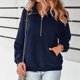 thumbnail image 2 of Suéter de moda para mujer Soild Trun-Down Collar Blusa de manga larga para mujer Fridja fhghd4828, 2 of 9