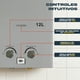 thumbnail image 3 of Calentador De Agua Instantaneo 12 Litros Gutstark Gas Natural Boiler De Paso 12/min, 3 of 9