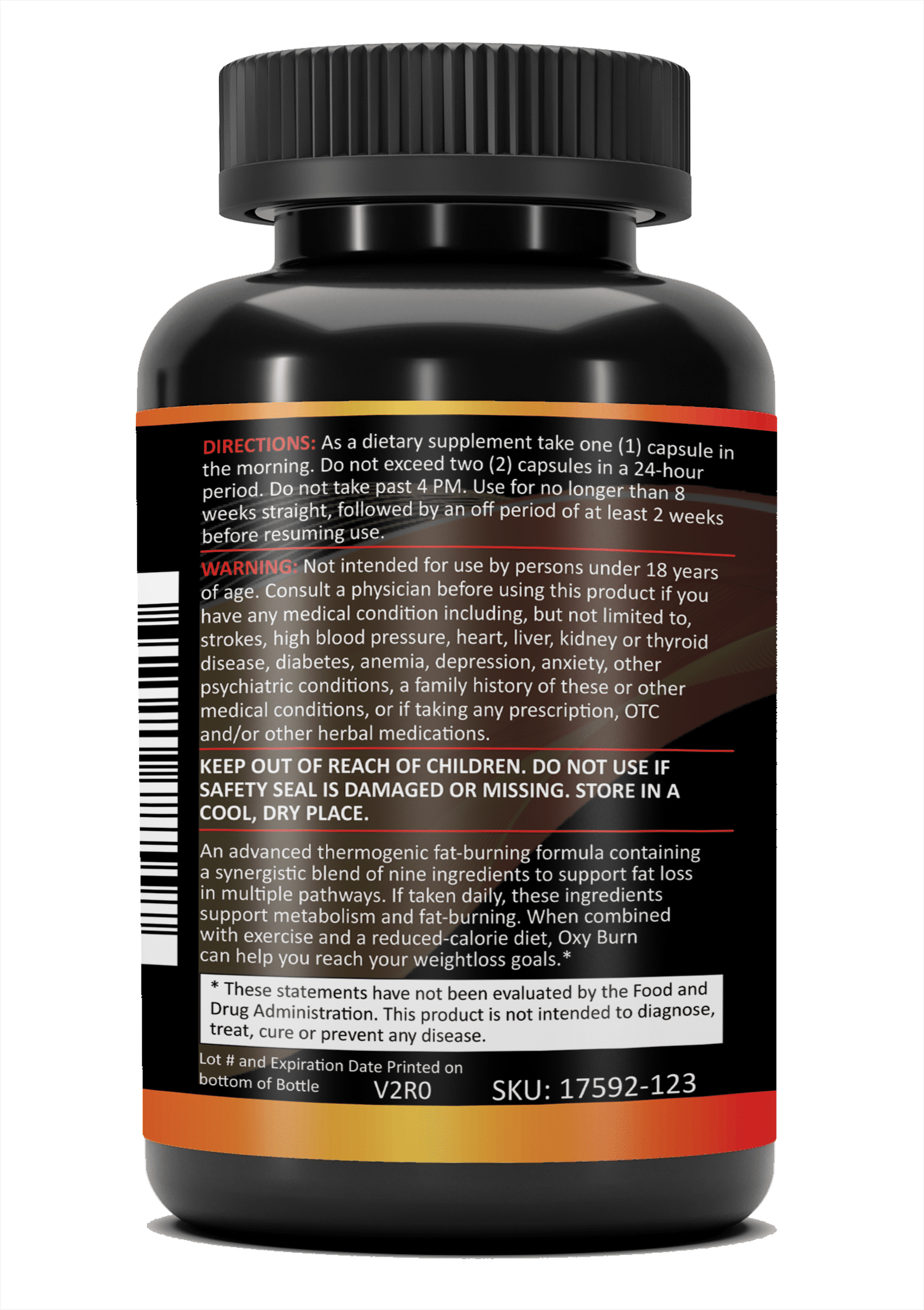 Pristine Foods Oxy Burn Natural Weight Management Supplement, 60 Capsules